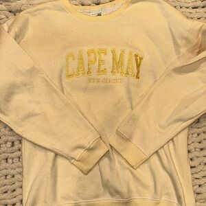 Cape May New Jersey Cream Sweatshirt